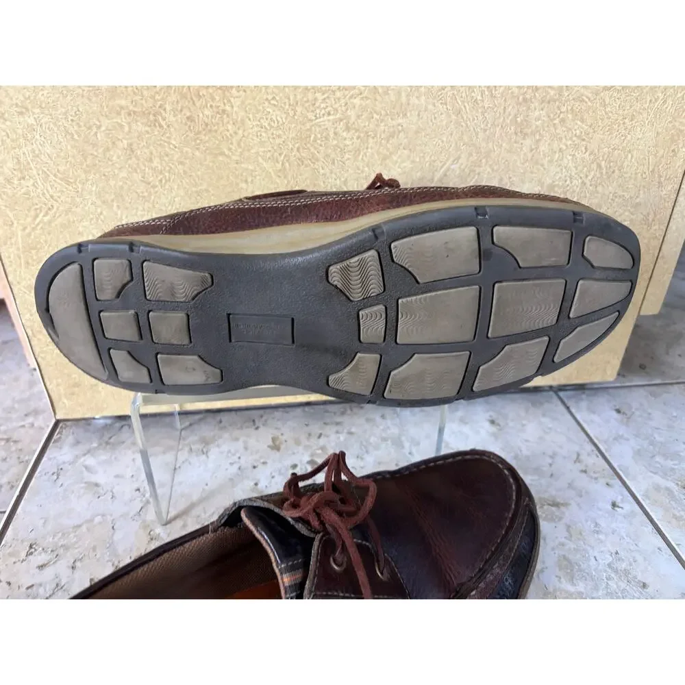 Highland Creek Comfort Port Style Mens Shoes 13 M Brown Black Loafer Deck